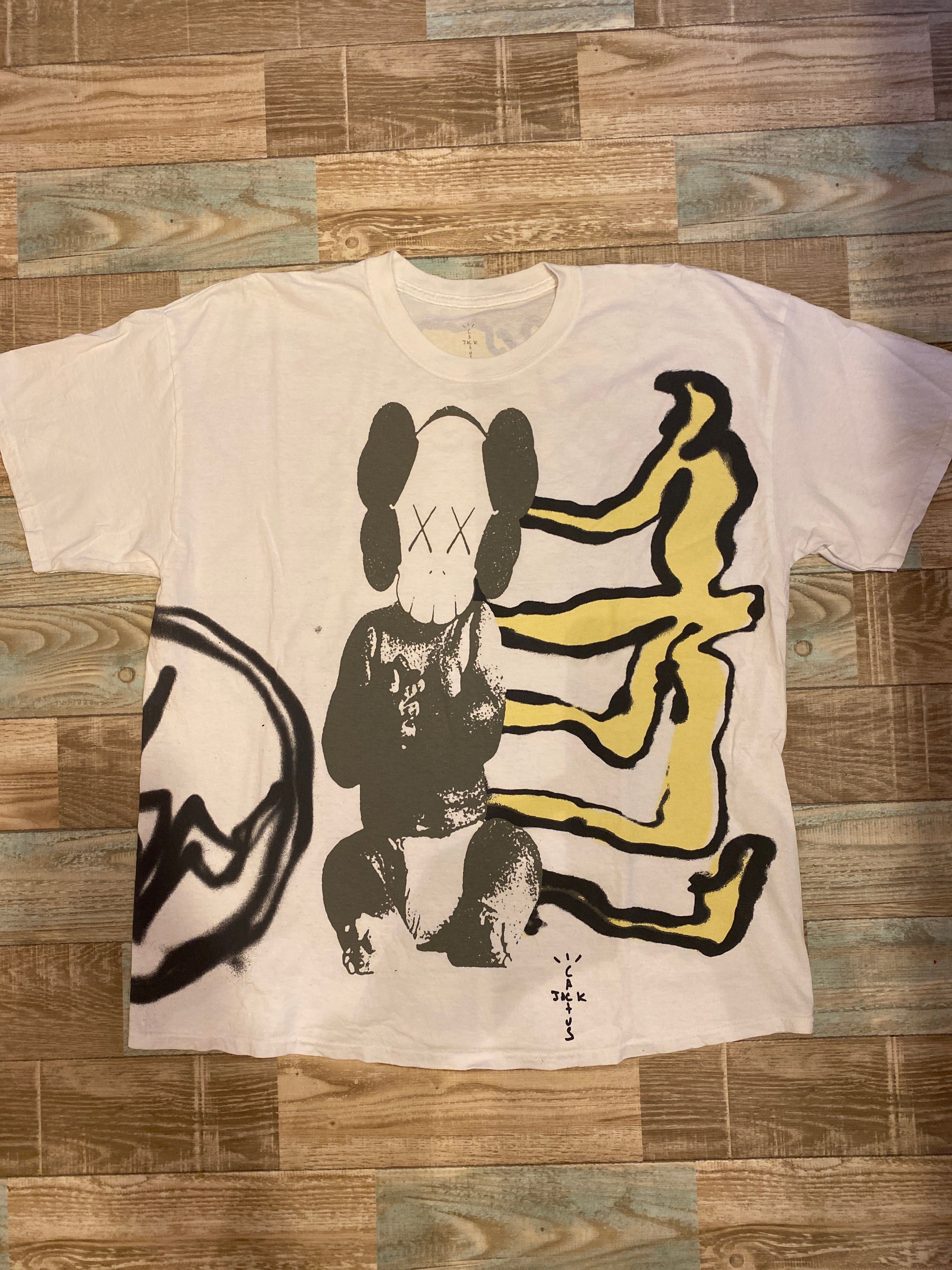 Travis Scott Cactus Jack x KAWS For Fragment Tee "White"