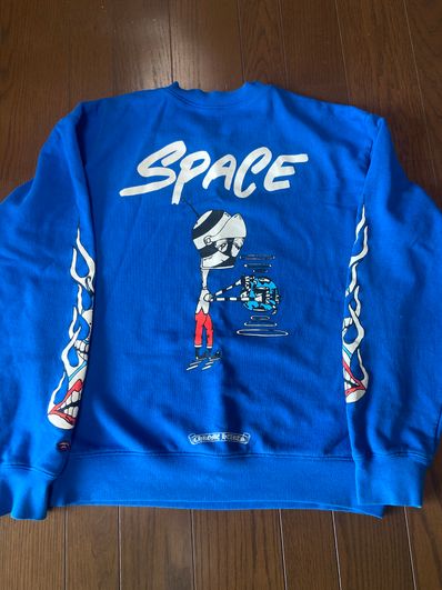 Chrome Hearts Matty Boy Space Crewneck Sweatshirt "Blue"