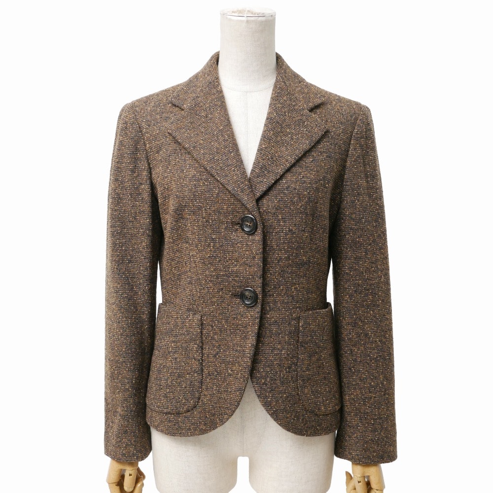 MAX MARA マックスマーラ テーラードジャケット サイズ38 ツイード ブレザー ブランド古着【中古】20260417/RA9052