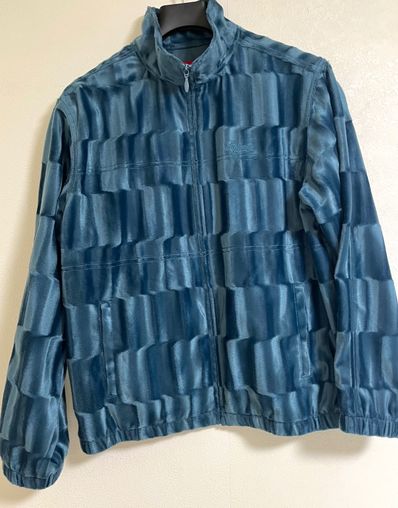 Supreme Velour Track Jacket "Slate"