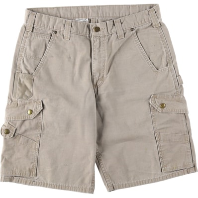 古着 カーハート Carhartt リップストップ カーゴショーツ ハーフパンツ メンズw34相当/eaa647869