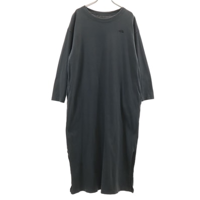 THE NORTH FACE ノースフェイス 長袖 ワンピース L チャコールグレー NTW82230 アウトドア