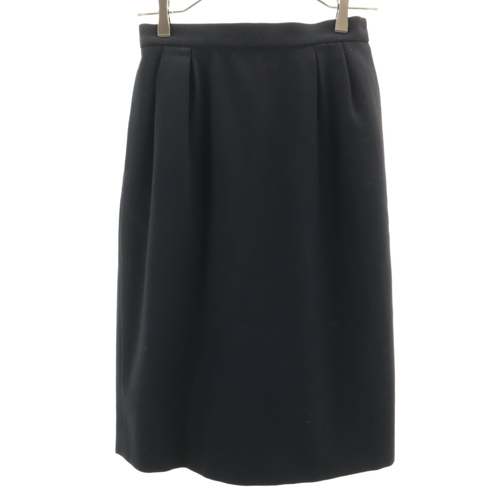 YVES SAINT LAURENT イヴサンローラン 90s オールド ミモレ丈 タイトスカート M ブラック系