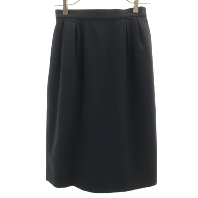 YVES SAINT LAURENT イヴサンローラン 90s オールド ミモレ丈 タイトスカート M ブラック系