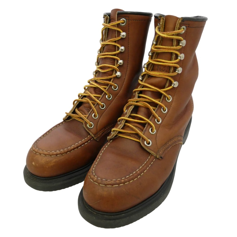 RED WING レッドウィング 4440 PT91 刺繍羽 モックトゥ ブーツ スチールトゥ ブラウン系 US8D【中古】
