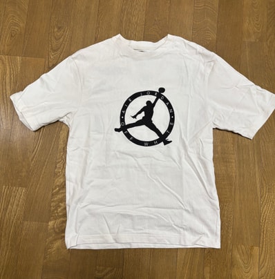 Air Jordan Off-WhiteTM️ Short Sleeve T-shrit "Gray"