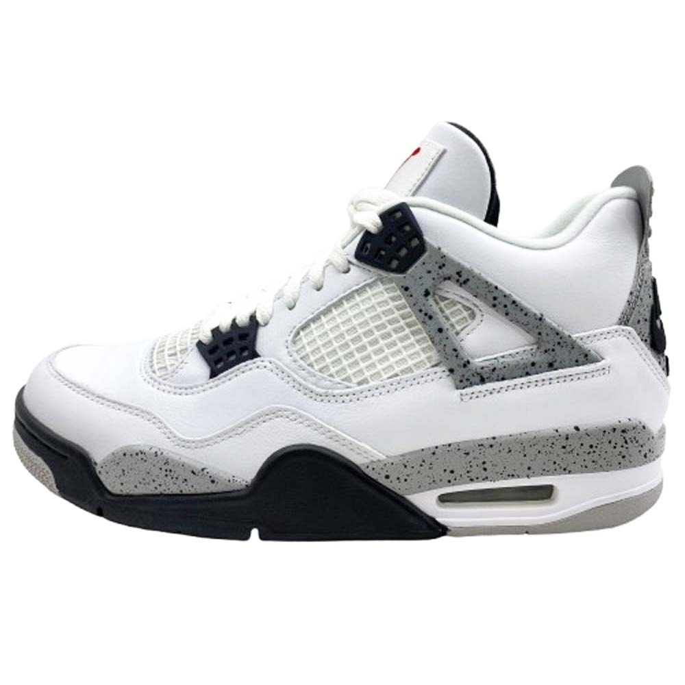 NIKE ナイキ スニーカー 840606-192 2016 AIR JORDAN 4 RETRO OG White Cement レトロ エアジョーダン4 ホワイトセメント スニーカー ホワイト系 27cm【極上美品】【中古】