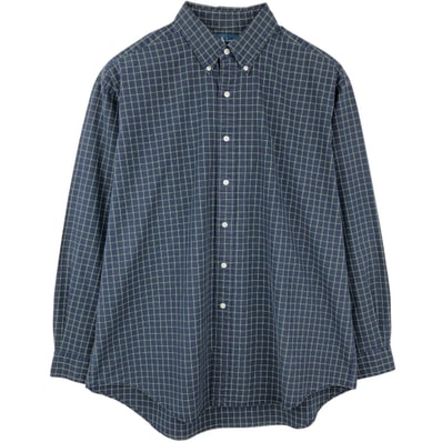 古着 ラルフローレン Ralph Lauren BLAKE 長袖 ボタンダウンチェックシャツ メンズXL相当/eaa661356
