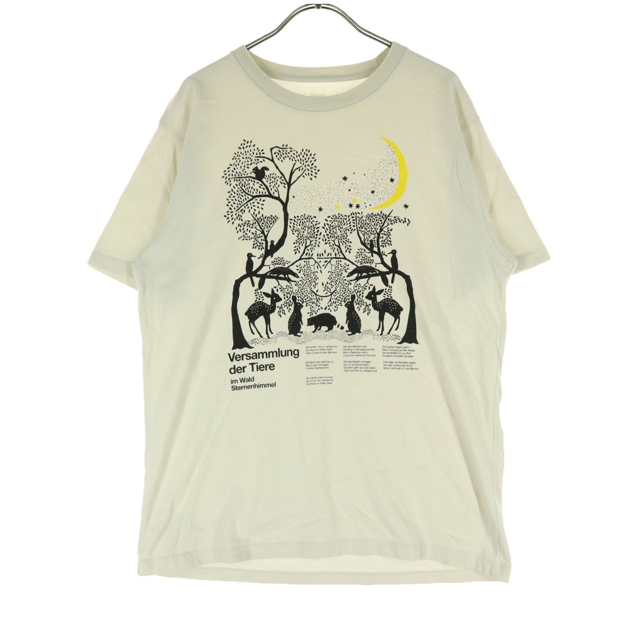graniph グラニフ 半袖 グラフィック Tシャツ L ベージュ系