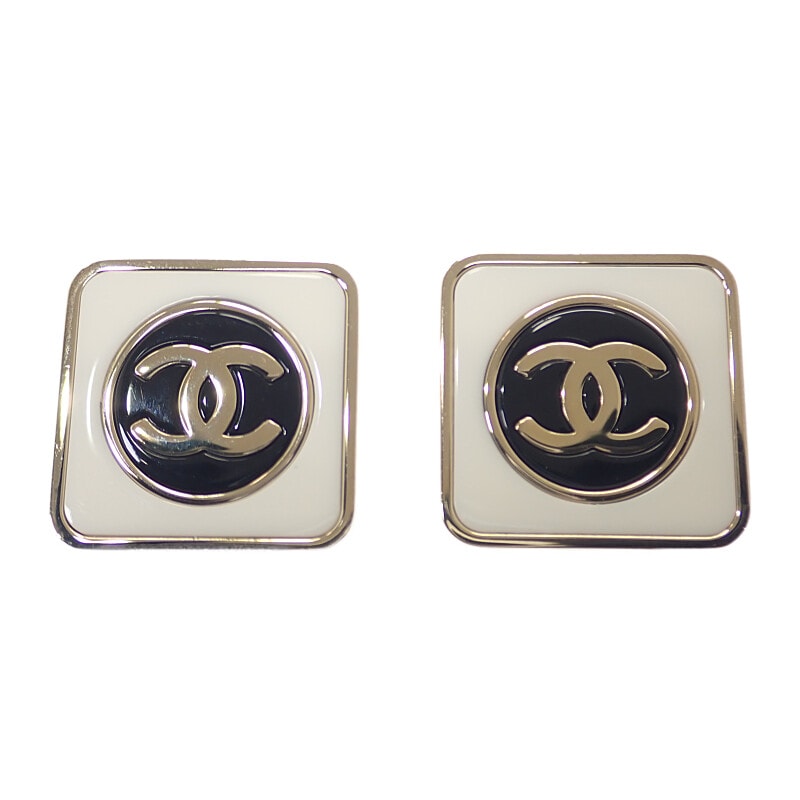 シャネル CHANEL CCスクエア ココマーク 上品 AB9777 ピアス メタル ゴールド レディース【中古】【Aランク】