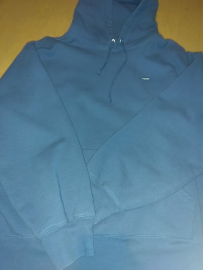 Supreme Small Box Hooded Sweatshirt "Navy"