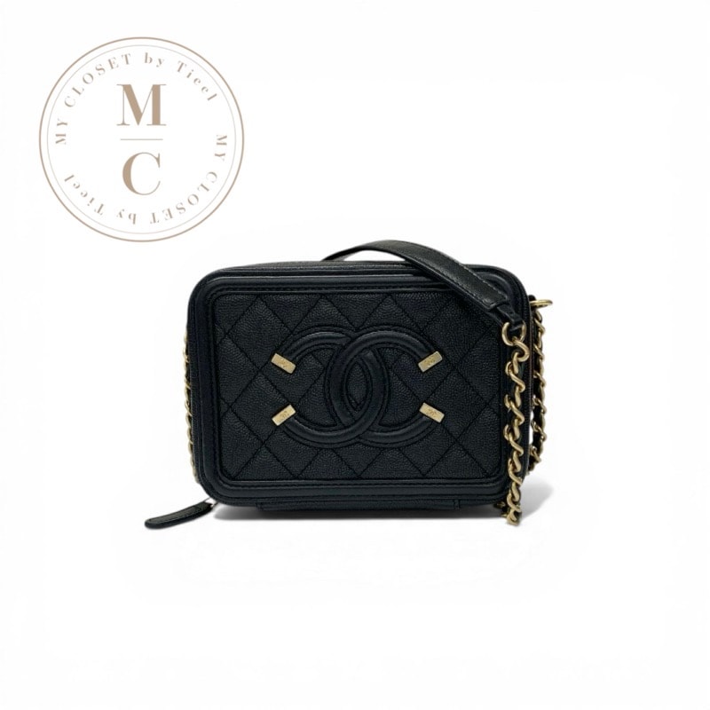 シャネル CHANEL バッグ ショルダーバッグ ブラック ゴールド ココマーク CCフィリグリー マトラッセ チェーン