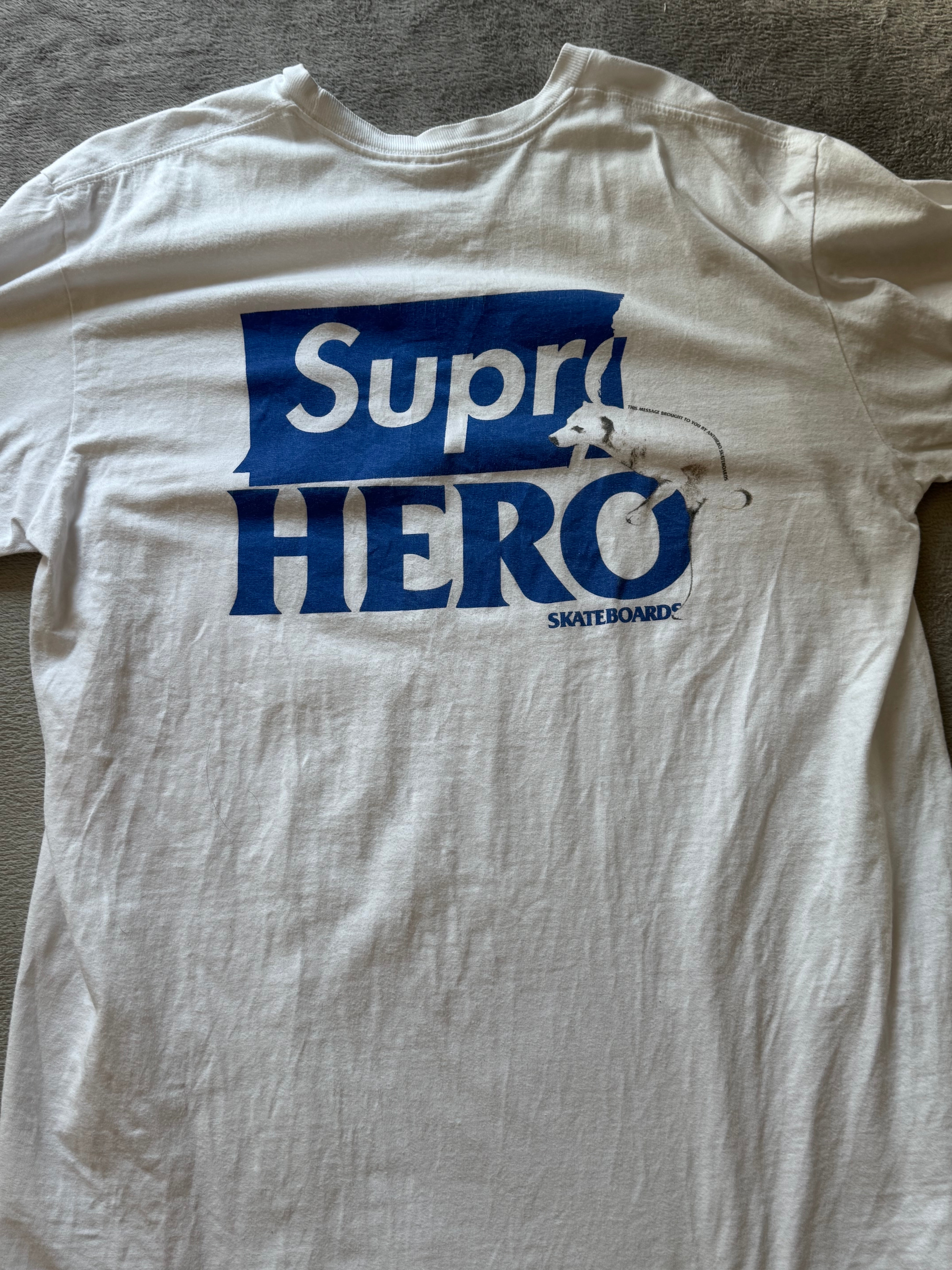 Supreme / ANTIHERO Dog Tee "White"