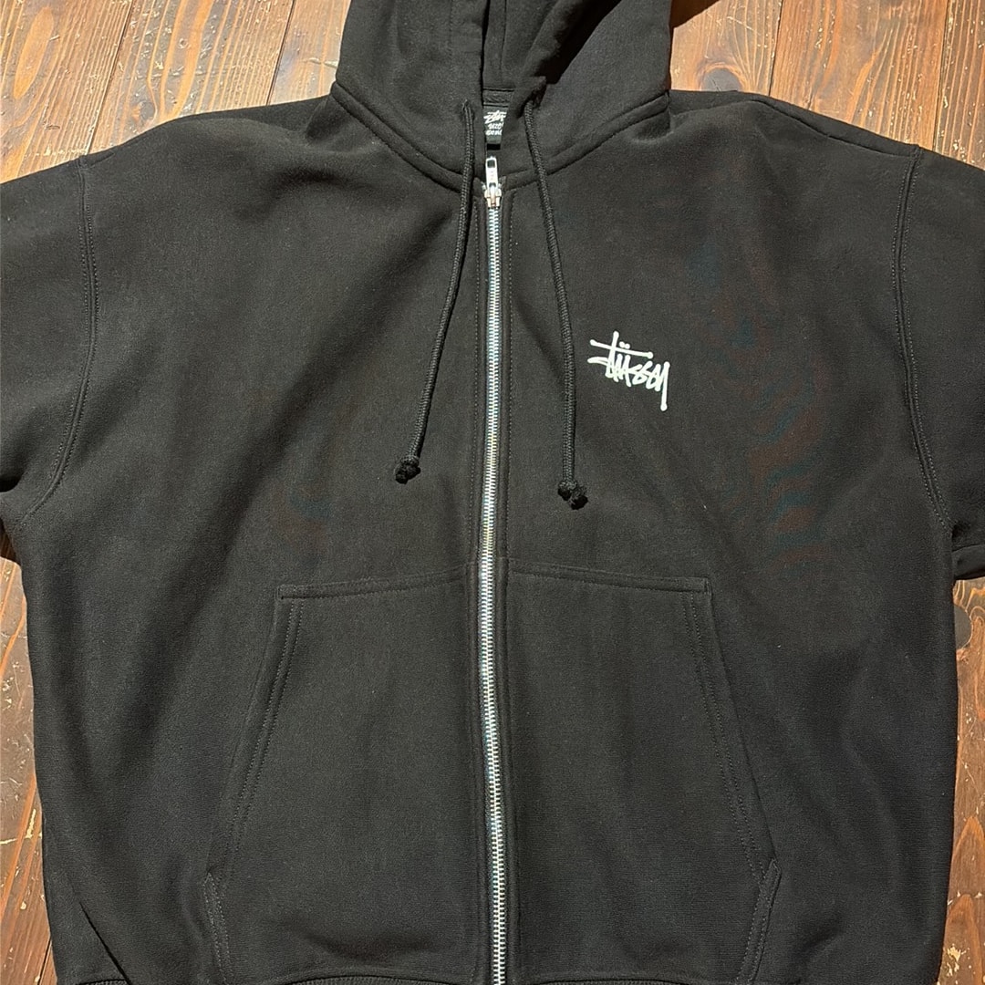 Stussy BASIC STUSSY ZIP HOODIE "Black"