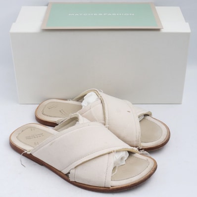 MAISON MARGIELA キャンバス スライドサンダル