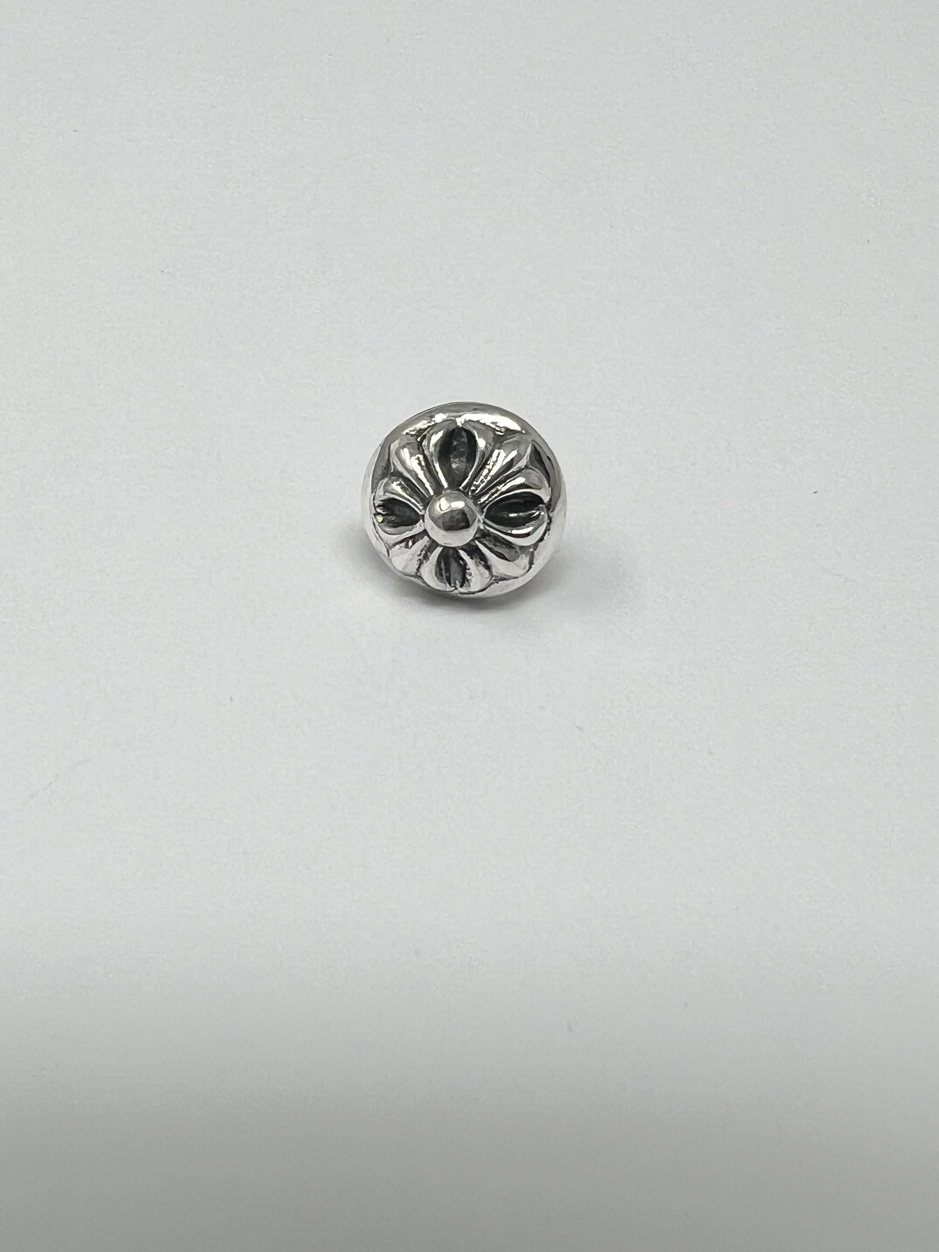 Chrome Hearts Cross Ball Stud Earrings "Silver"