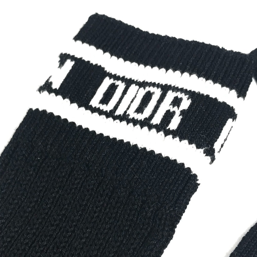 A (未使用に近い)】ディオール Dior ロゴ ニーハイソックス