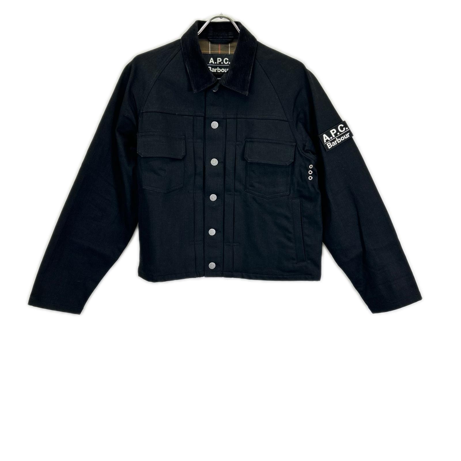 バブアー ×A.P.C. 251MCAS173 ブラック SPEY スペイ デニムジャケット XS