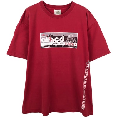 古着 00年代 アディダス adidas ロゴプリントTシャツ メンズL相当/eaa656983