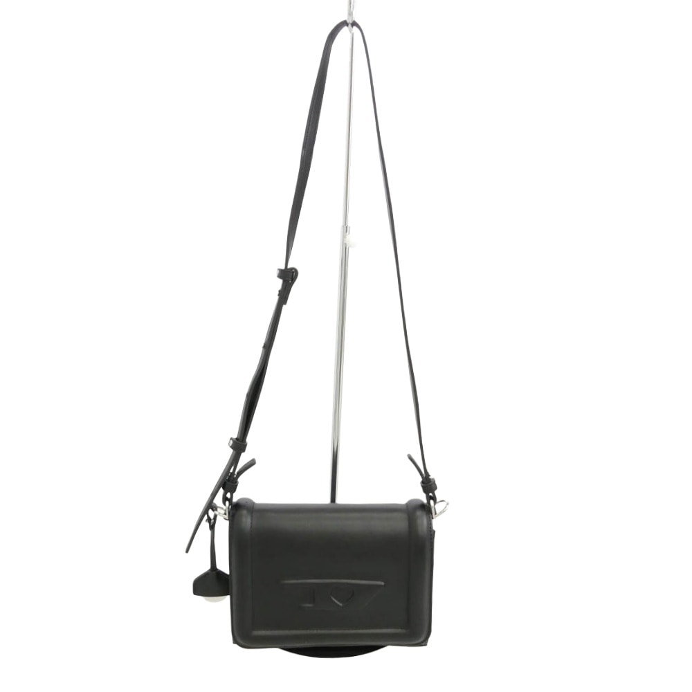 DIESEL ディーゼル X10159 P6728 YBYS S CROSSBODY レザー クロスボディ ショルダーバッグ ブラック系【中古】