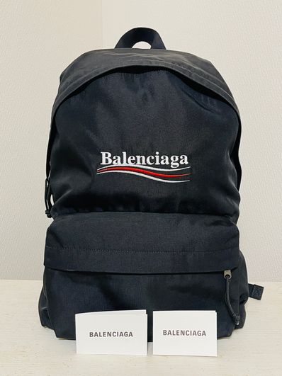 BALENCIAGA Political Campaign Backpack "Black"