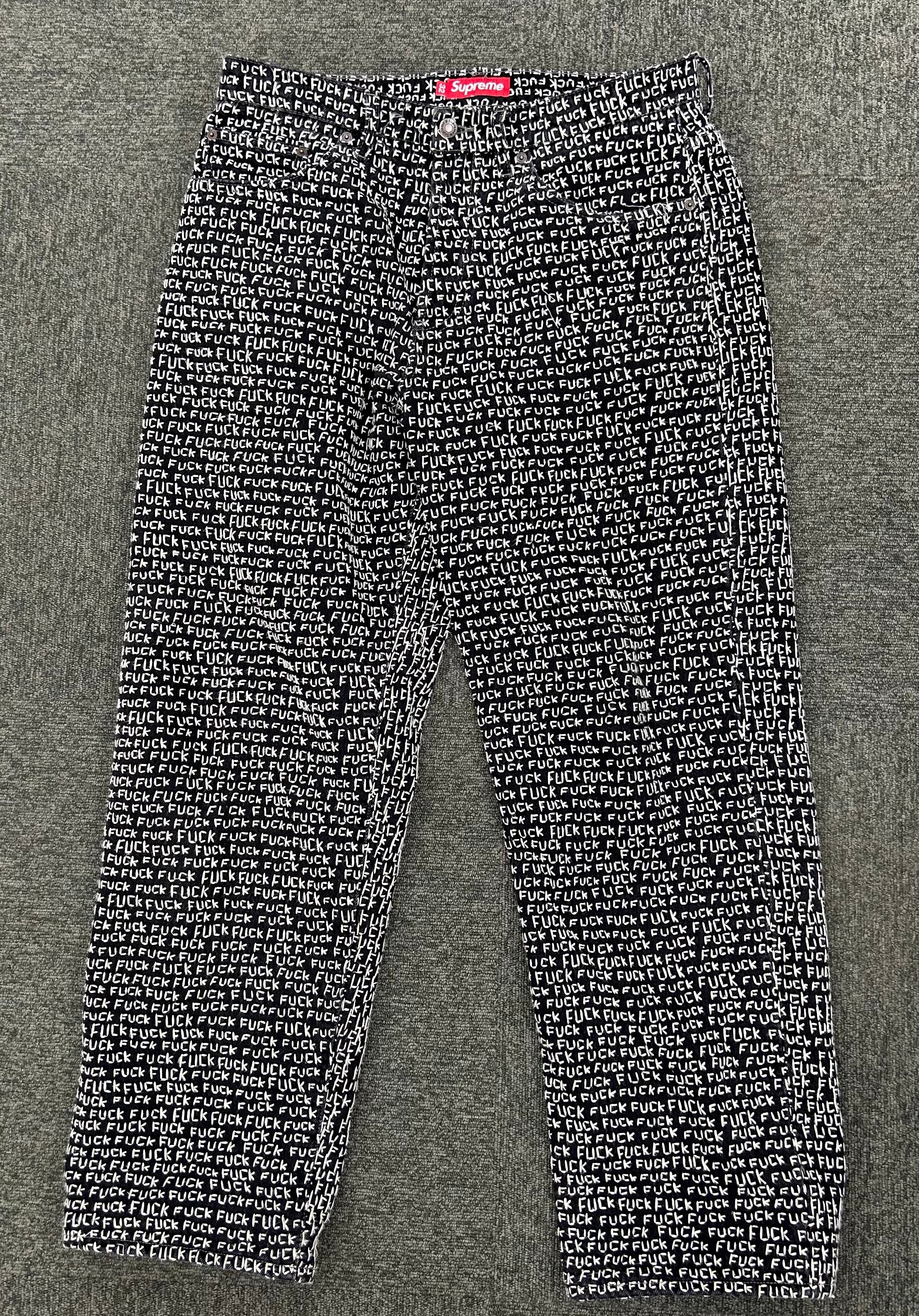 Supreme Fuck Stitch Loose Fit Jean "Black"