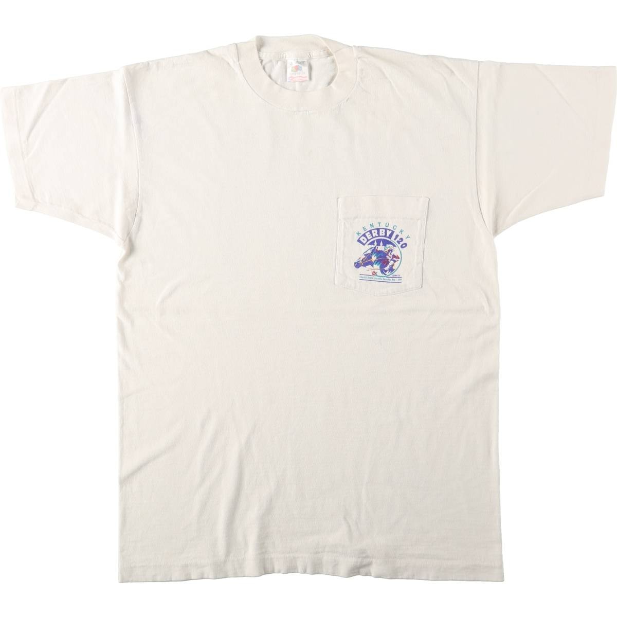 古着 90年代 フルーツオブザルーム FRUIT OF THE LOOM Kentucky Derby 120 ケンタッキーダービー USA製 メンズL相当 ヴィンテージ/eaa642257