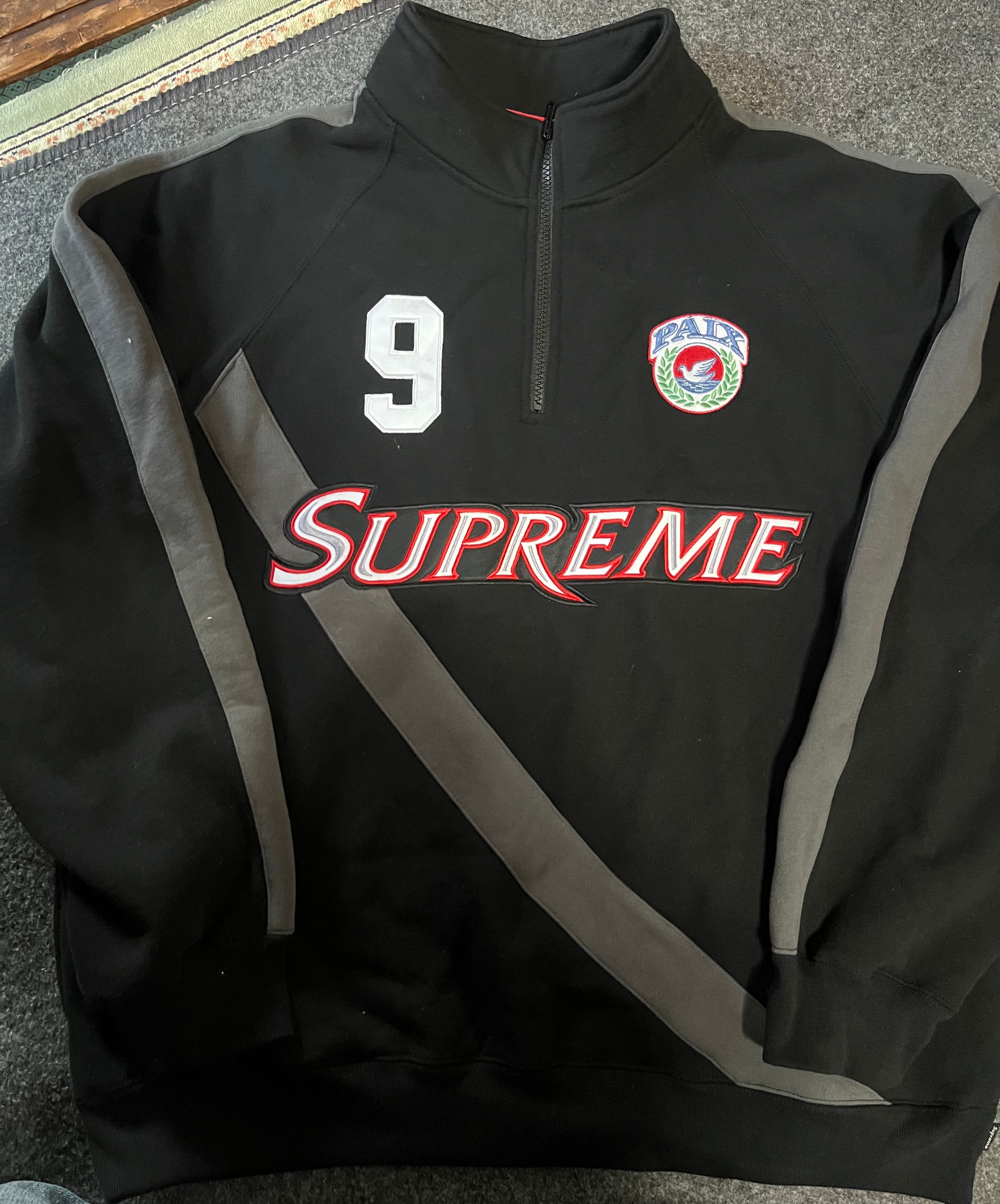 Supreme Equipe Half Zip Sweatshirt 