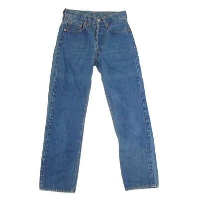 Levi's リーバイス デニムパンツ 80s 501 赤耳 ボタン裏刻印524デニム パンツ インディゴブルー系 27【中古】