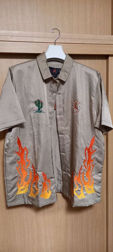 Air Jordan x Travis Cactus Jack Button Down Shirt "Khaki Desert"