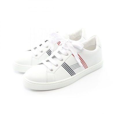エルメス HERMES アヴァンタージュ スニーカー 靴 レザー ホワイト メンズ ホワイト系 【中古】
