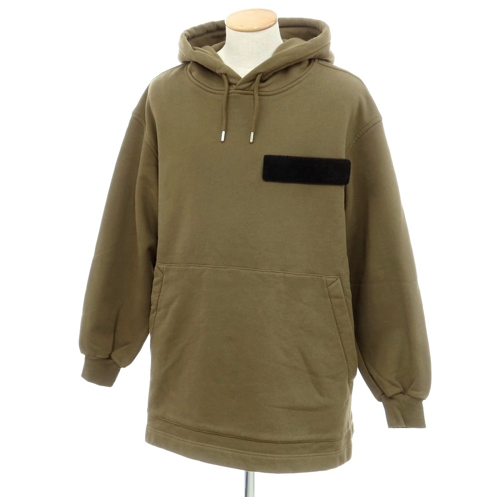 【中古】ドリスヴァンノッテン DRIES VAN NOTEN オーバーサイズ プルオーバー スウェットパーカー オリーブ【サイズS】【メンズ】