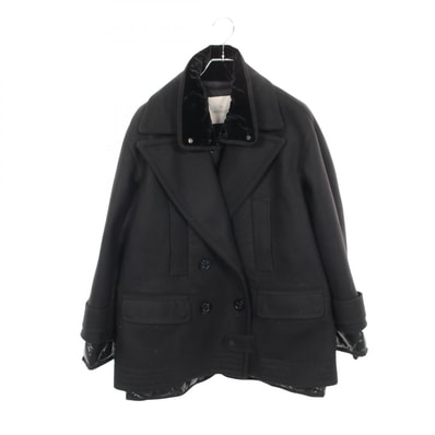 モンクレール MONCLER EMILY ダウンジャケット 衣料品 アウター ウール ナイロン レディース ブラック系 【中古】