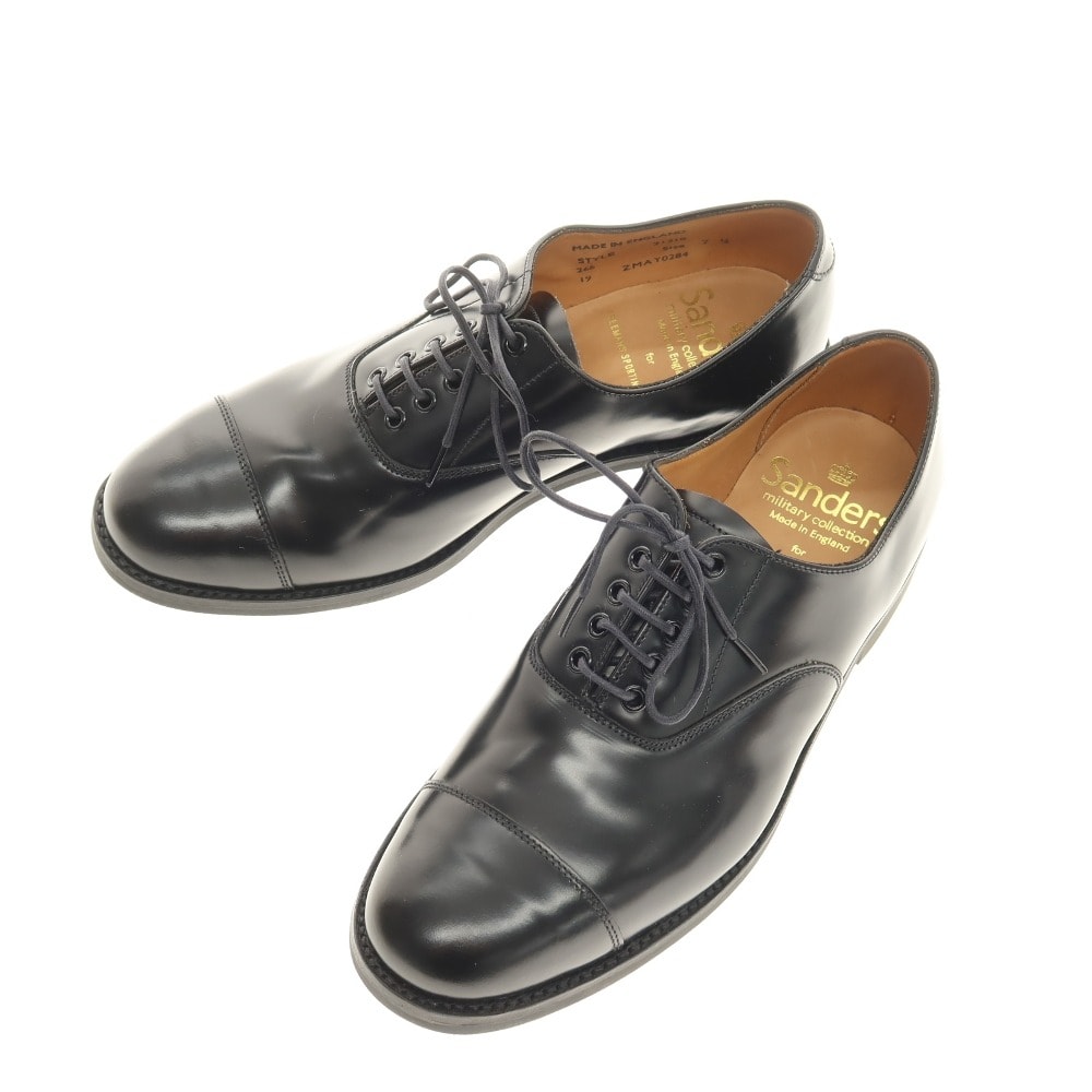 【中古】【未使用】サンダース SANDERS × FREEMANS SPORTING CLUB MILITARY COLLECTION ドレスシューズ ブラック【サイズ7 1/2】【メンズ】