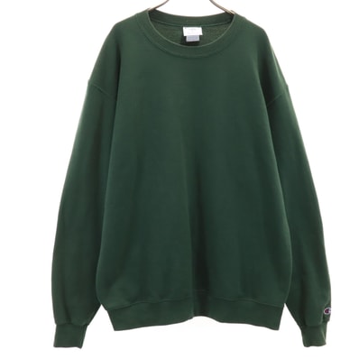 Champion ECO チャンピオンエコ 長袖 スウェット トレーナー 2XL グリーン系 裏起毛