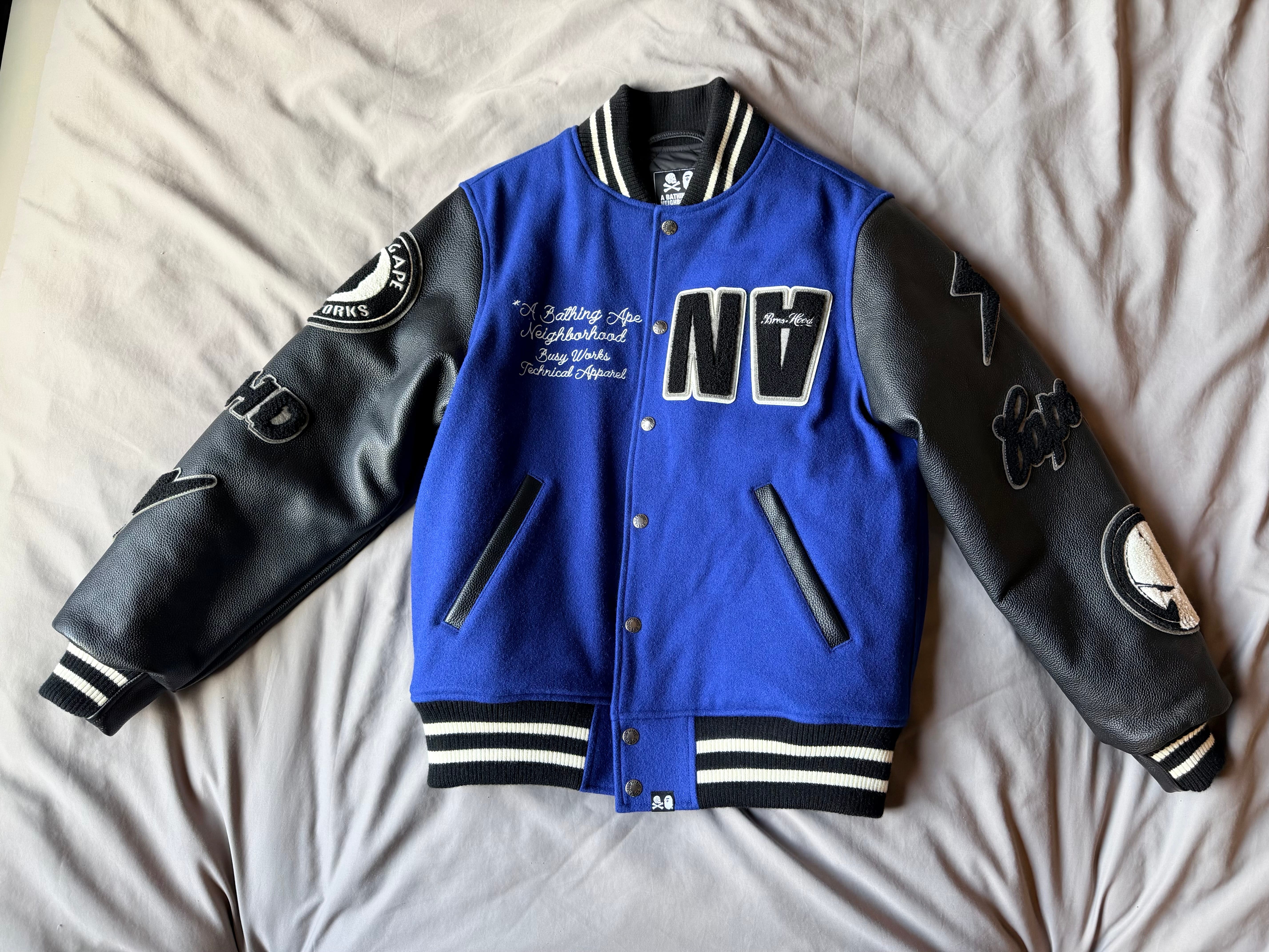 NEIGHBORHOOD x Schott Leather Combi MA-1 Jacket 