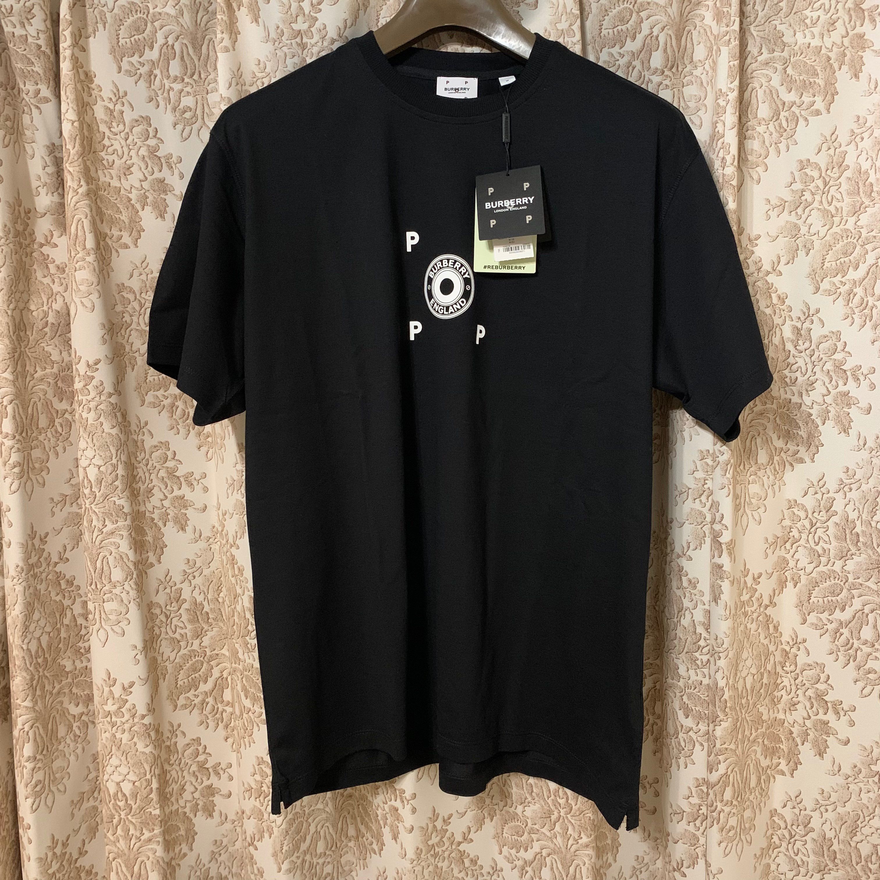 Burberry x Pop Trading Company Logo Graphic Cotton T-shirt "Black"