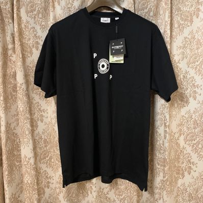 Burberry x Pop Trading Company Logo Graphic Cotton T-shirt "Black"