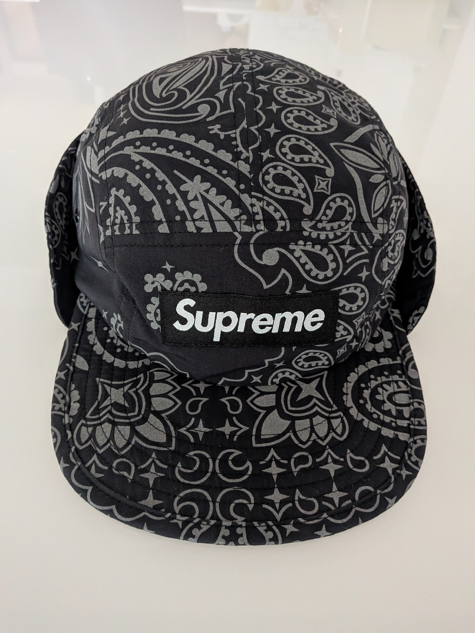 Supreme Reflective Bandana Sunshield Camp Cap 