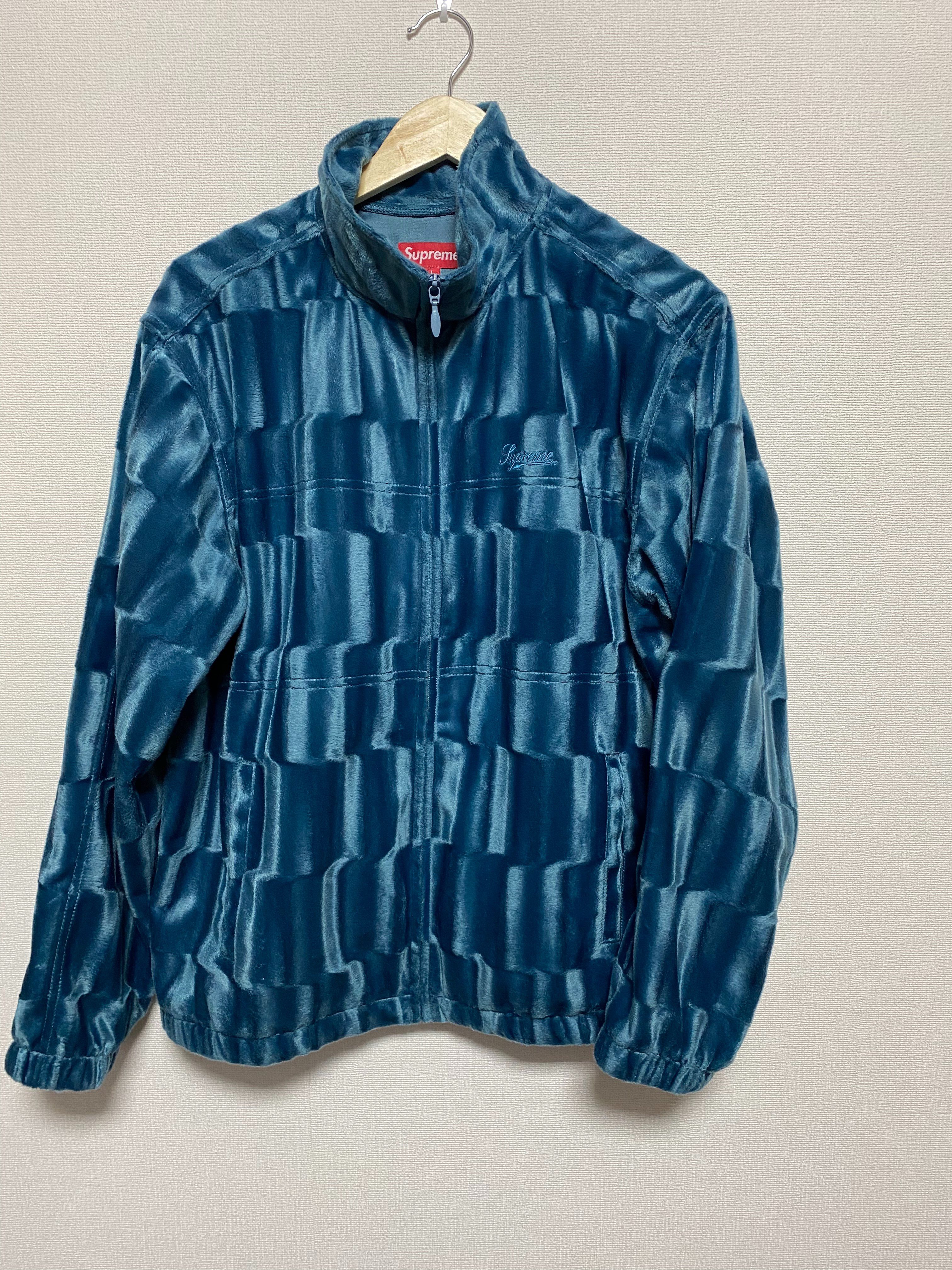 Supreme Velour Track Jacket "Slate"