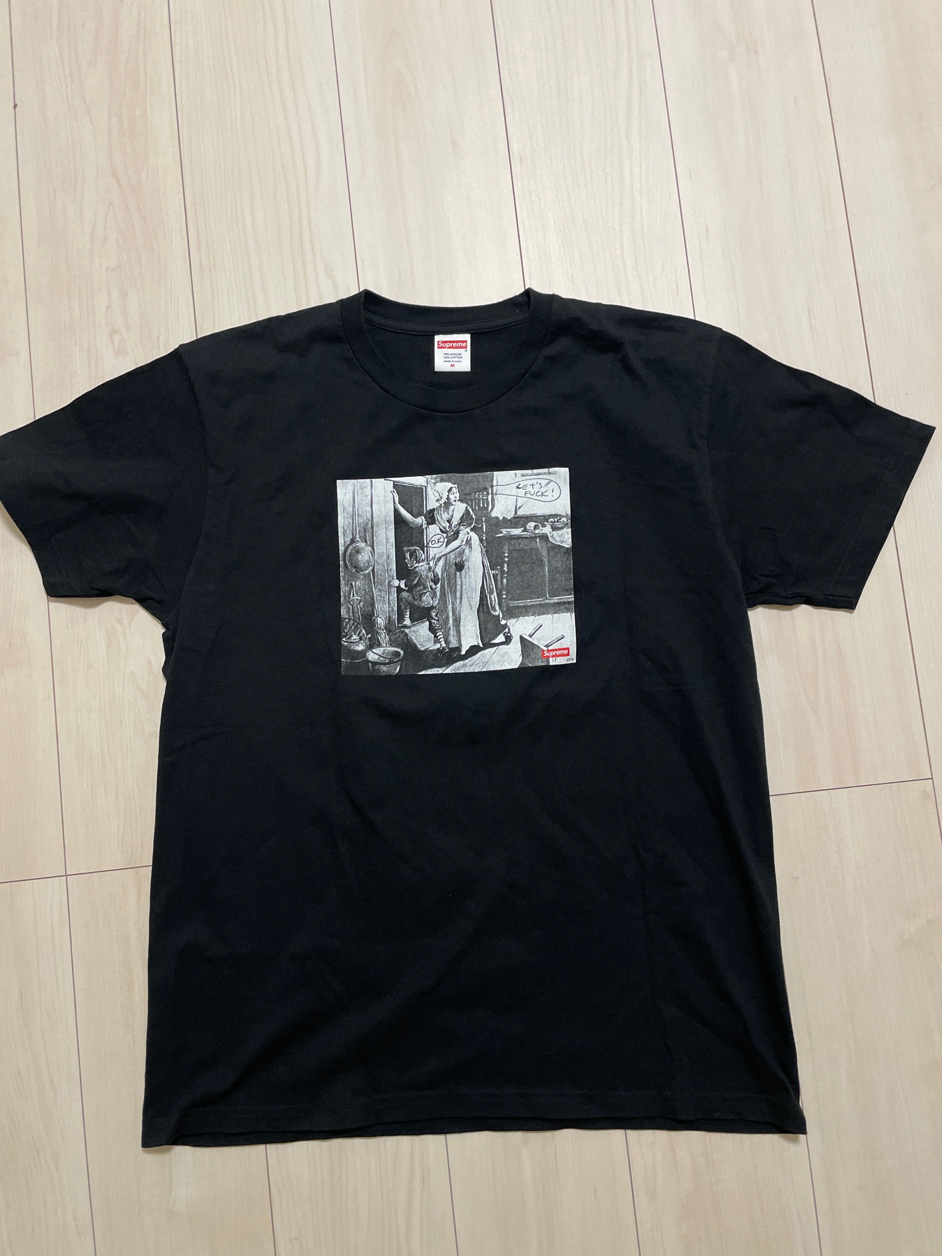 Supreme / Mike Kelley Hiding From Indians Tee "Black"