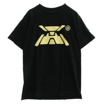A BATHING APE アベイシングエイプ Tシャツ フロントプリント クルーネック 半袖 Tシャツ ブラック系 M【中古】