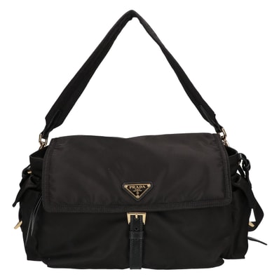 PRADA Explorer Large Re-Nylon Shoulder Bag "Black"