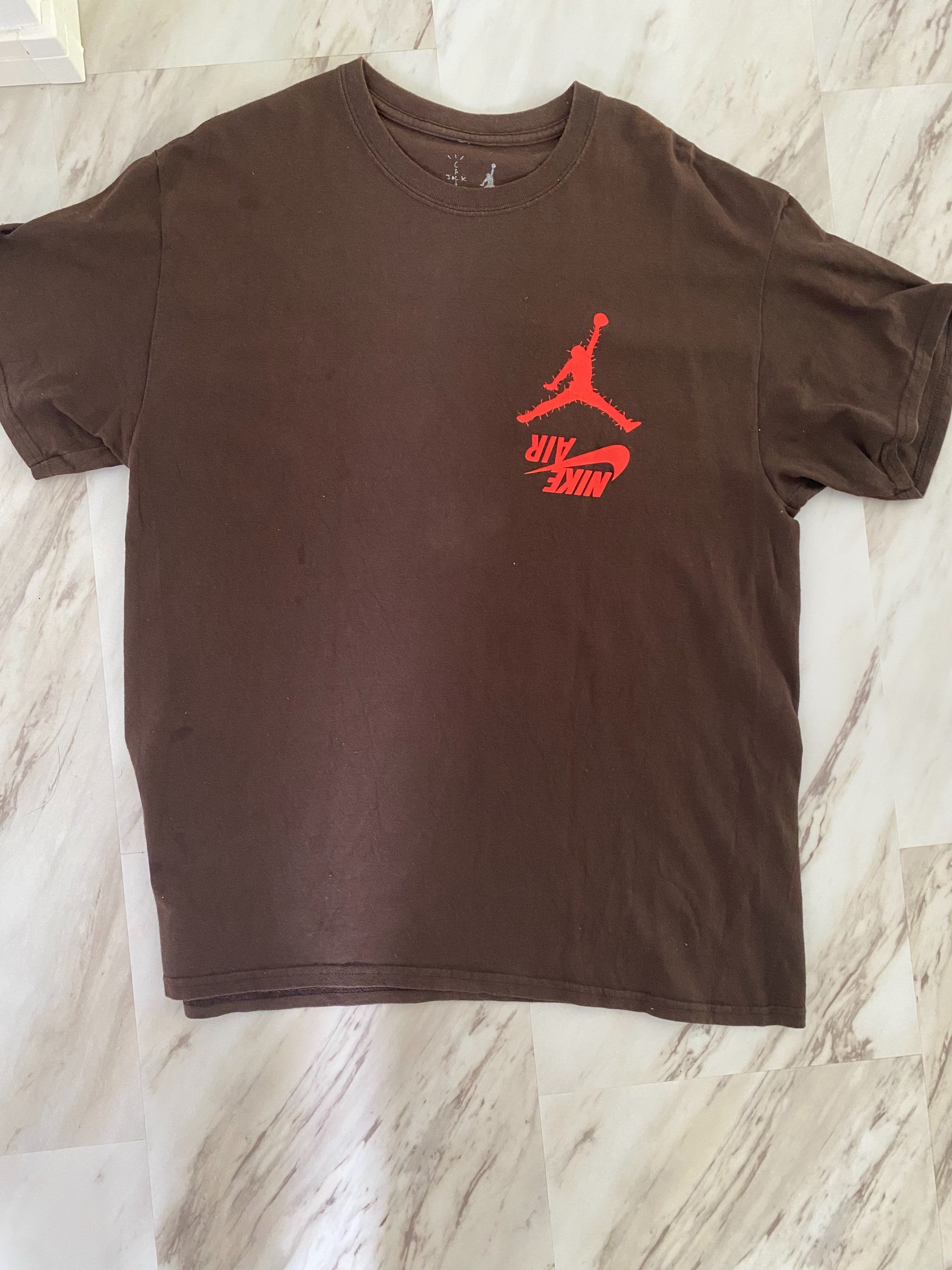 Air Jordan x Travis Cactus Jack Highest T Shirt "Brown"
