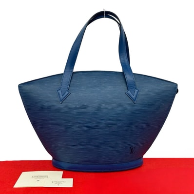 LOUIS VUITTON ルイヴィトン サンジャック エピ レザー ハンドバッグ ブルー
a32-8