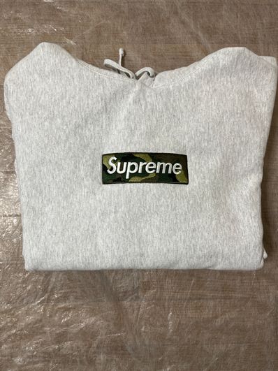 Supreme Box Logo Hooded Sweatshirt "Ash Grey" (23FW)