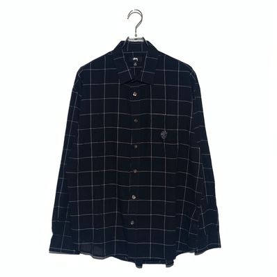 Stussy Light Weight Classic Shirt "Black Windowpane"