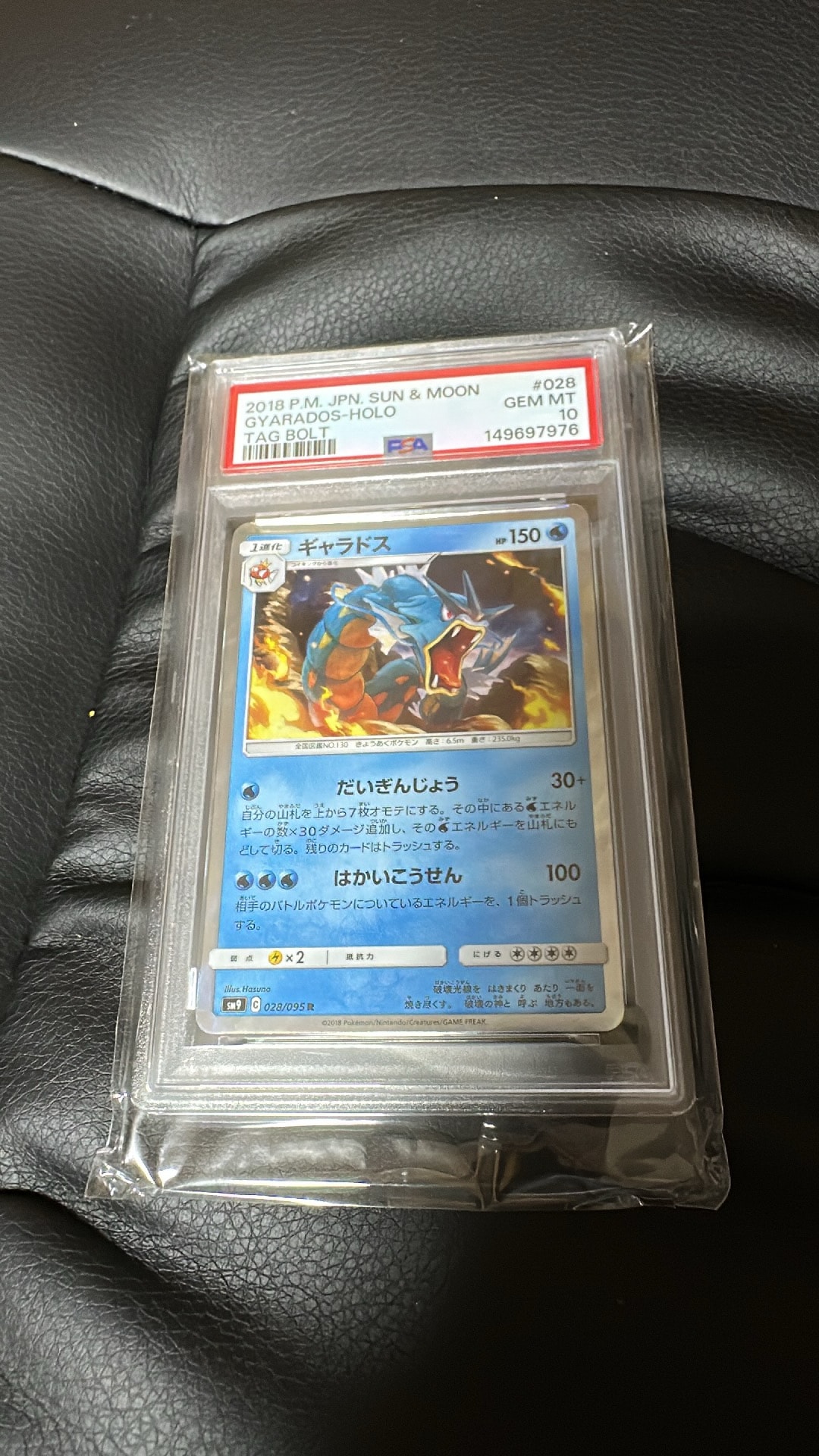 PSA10】ギャラドス R [SM9 028/095](拡張パック「タッグボルト」) 1枚