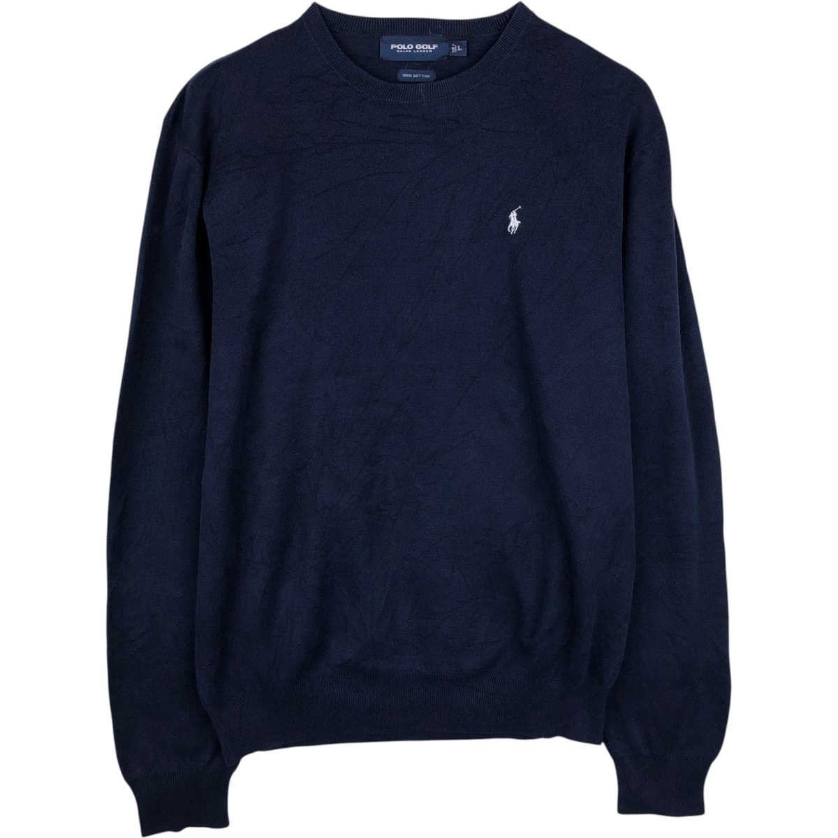 古着 ラルフローレン Ralph Lauren POLO GOLF ポロゴルフ コットンニットセーター メンズL相当/eaa645875