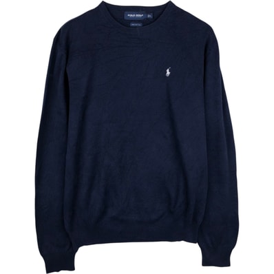 古着 ラルフローレン Ralph Lauren POLO GOLF ポロゴルフ コットンニットセーター メンズL相当/eaa645875